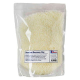 Refined white beeswax pellets ideal for encaustic painting, candlemaking, and vibrant DIY projects.