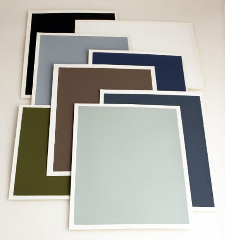 Luxuriously soft 14x18 inch suede paper pack of 10, perfect for various artistic mediums and enhancing color vibrancy.