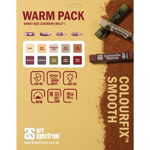 Craft paper pad featuring 12 smooth, warm-toned sheets, ideal for various art mediums with a sturdy 340 GSM thickness.