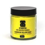 Art Spectrum Dry Ground Pigment in Cadmium Yellow Light, 120ml, ideal for creating vibrant custom colors in various mediums.