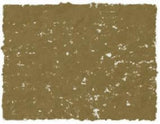 Soft olive green square pastel, ideal for blending and detailing in artistic creations, crafted with professional-grade pigments.