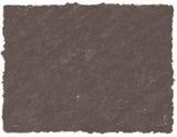Pastel square in burnt umber greyish hue, perfect for smooth application and detailed artistic creations.