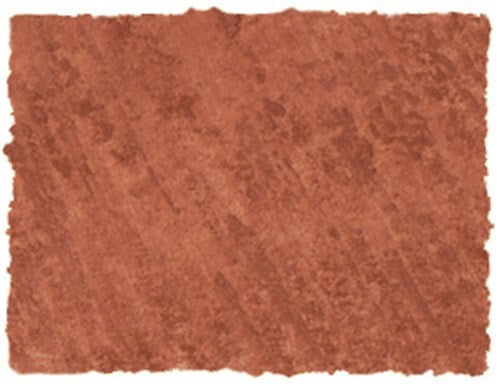 Soft pastel square in copper hue, designed for smooth blending and detailed artwork, perfect for artists of all levels.