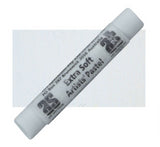 Smooth soft cool grey pastel stick, ideal for blending and layering in expressive artwork with vibrant, intense colors.