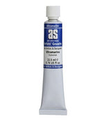 Vibrant ultramarine gouache paint in a 22.5ml tube, perfect for rich color and versatile artistic techniques.