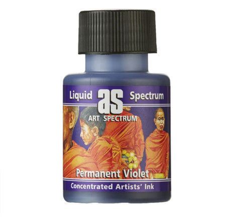 Vibrant 50ml Perm Violet ink for artists, offering high pigment, water-resistant, and lightfast quality for lasting artwork.