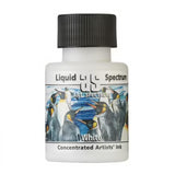 White liquid ink in a 50ml bottle, featuring high pigment concentration for vibrant, water-resistant art applications.