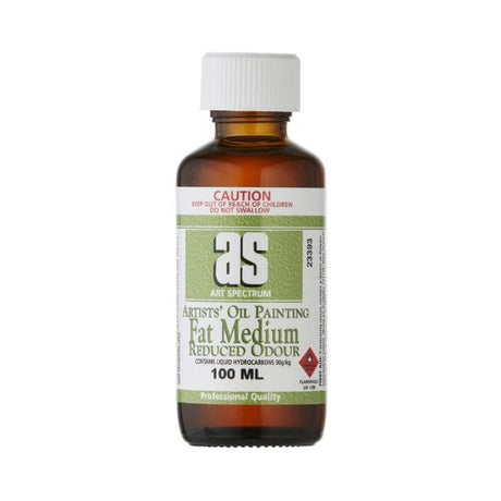 Artist Medium - As Fat Medium 100ml, perfect for adding texture and glossy finishes to your artwork with a slow drying formula.