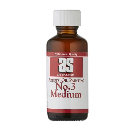 Artist Medium No. 3 in a 100ml bottle, ideal for thick, controlled painting and achieving glossy, durable finishes.