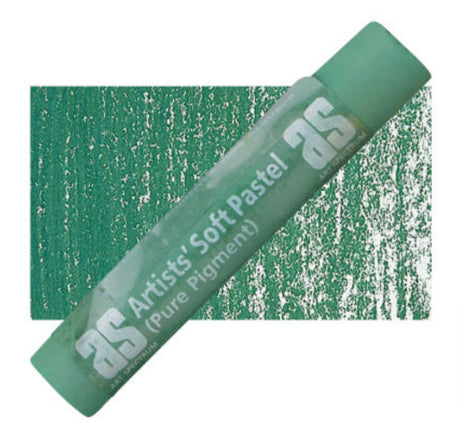 Vibrant Artist Pastel in Leaf Green Blue, designed for smooth blending and rich color depth in artwork.