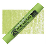 Vibrant light green pastel designed for artists, featuring high pigment concentration and a smooth, velvety finish.