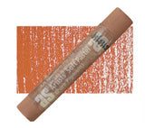 Art Spectrum Soft Round Pastel in Burnt Sienna N 548, showcasing rich, warm tones for vibrant, safe artwork creation.