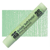 Vibrant grass green pastel stick, crafted for artists with premium lightfast pigments for rich color and smooth blending.