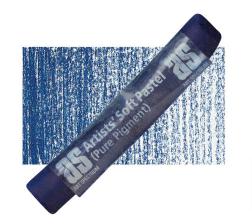 Prussian Blue D 528 pastel stick, featuring vibrant lightfast pigments for rich, smooth application in artworks.