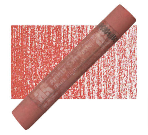 Vibrant pilbara red pastel stick, crafted from lightfast pigments for smooth application and stunning artistic results.