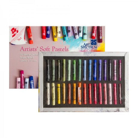 Vibrant Artist Pastels Set of 30, featuring professional-grade soft pastels for capturing exquisite floral artwork.