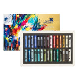 Vibrant Artist Pastels Set of 30 in seascape colors for blending, layering, and creating stunning ocean-inspired artwork.