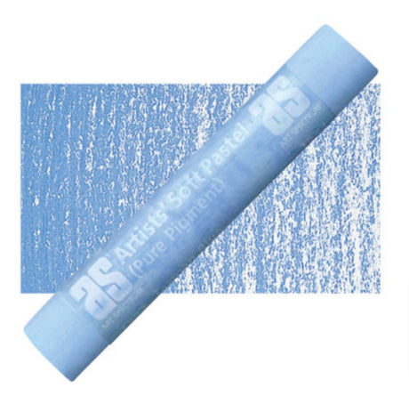 Vibrant Tasman Blue pastel stick, handmade for smooth application; ideal for striking landscapes and serene skies.