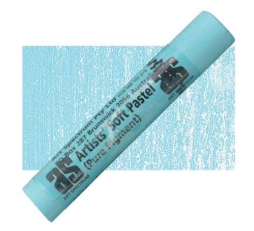 Vibrant turquoise pastel with premium lightfast pigments, perfect for blending and layering in artistic creations.