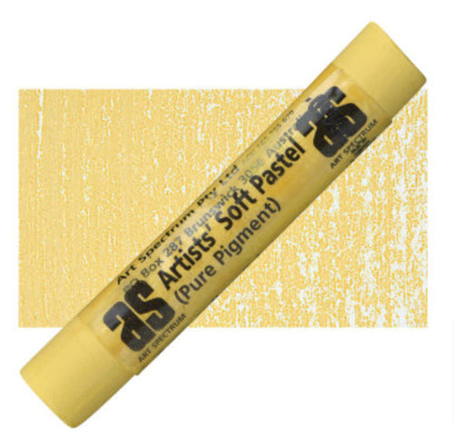 Premium Yellow Ochre pastel stick, handcrafted for vibrant, rich textures in art, safe and suitable for various surfaces.