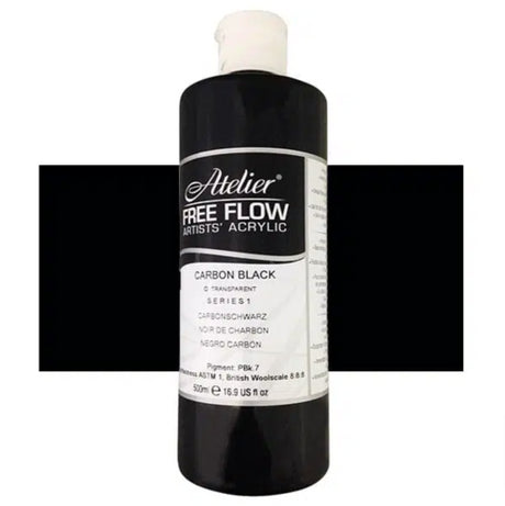 Acrylic paint in a 500ml bottle, vibrant titanium white for smooth application and excellent coverage in various artistic techniques.