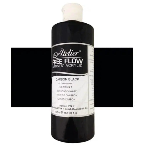 Acrylic paint in a 500ml bottle, vibrant titanium white for smooth application and excellent coverage in various artistic techniques.
