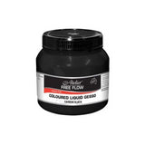 Acrylic gesso in carbon black, 250ml, features a fluid consistency for easy application on various surfaces.