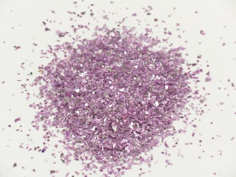 Vibrant pink confetti glitter in a 250ml jar, perfect for crafts, scrapbooking, and festive decorations. Safe and non-toxic.