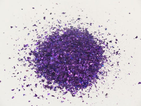 Vibrant purple confetti glitter in a 500ml jar, perfect for crafting, decorations, and adding sparkle to any project.