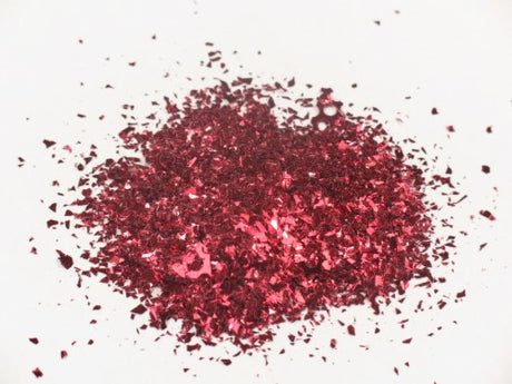 Vibrant 500ml jar of red confetti glitter, perfect for crafting, scrapbooking, and festive decorations. Non-toxic and easy to apply.