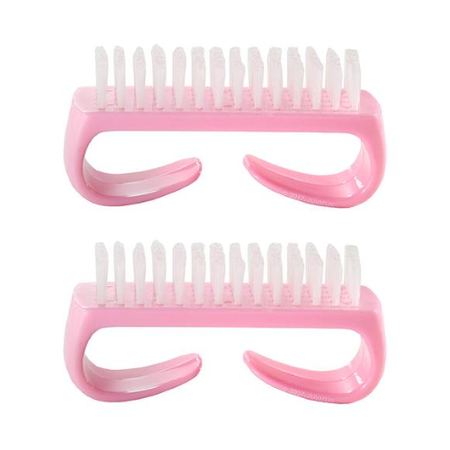 Nail Brush 2pc Set for effective nail cleaning, featuring durable bristles for thorough hygiene and grooming.