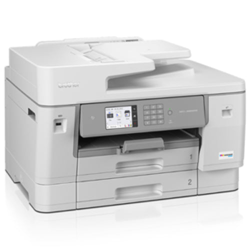 Brother MFCJ6955DW A3 inkjet printer with 30ppm speed, all-in-one functions, and free delivery and installation.