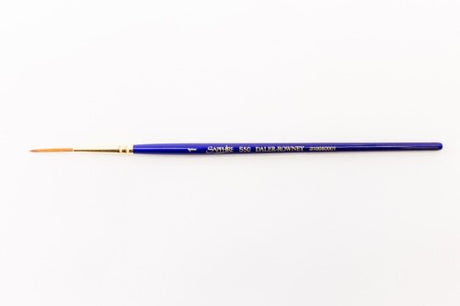 Artist Brush - Sapphire S50 Script Liner #1, featuring a fine tip for precise detailing in watercolors, oils, and acrylics.