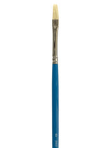 Artist Brush - Das S2003f Bristle Flat #0, premium flat brush for precise painting in acrylics, oils, and watercolors.