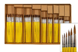 Artist Brush Set - Das 577 with 144 brushes, featuring 24 brushes per size for versatile painting in various mediums.