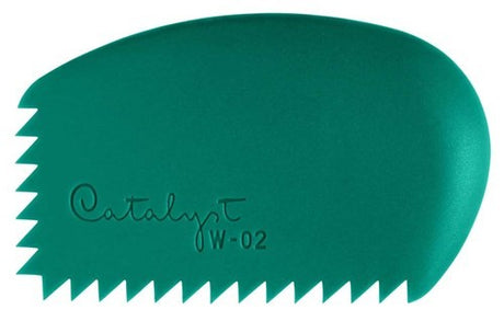 Princeton Catalyst Wedge W-02: versatile silicone tool for artists, combining brush and knife features for dynamic creativity.