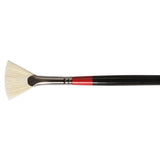 Daler-Rowney Georgian S84 Fan Brush #4 with Chungking bristles for precise strokes and superior color holding in oil painting.