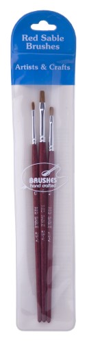 Artist Brush Set - 25-V boasts 25 high-quality sable brushes for precise strokes, ideal for watercolor, acrylics, and oils.