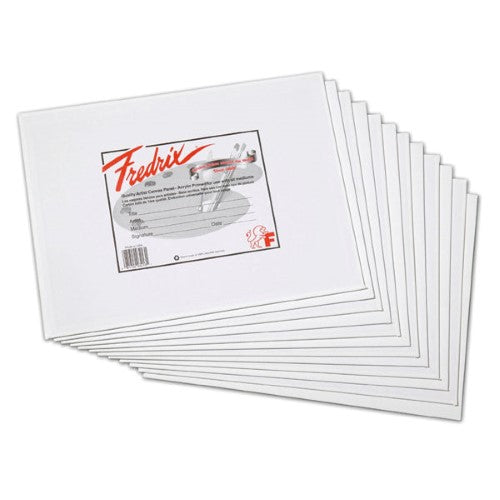 9x12 inches Artist Canvas Panel by Fredrix, ideal for all media, offers durable, acid-free surface for vibrant artworks.