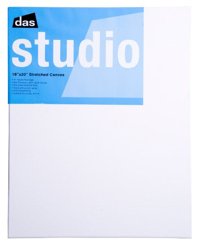 Artist Canvas - Das Studio 3/4, 16x20 inches, durable cotton canvas with sturdy frame, ideal for oil and acrylic painting.