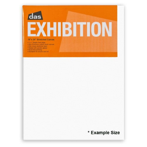 Premium 18x24 inch Das Exhibition Artist Canvas, made from natural cotton with a durable wooden frame for versatile painting.