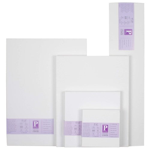 Heavy duty 1.5-inch thick 15x30 canvas, triple primed for durability, ideal for acrylic and oil painting.