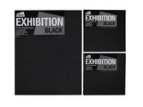 Das Exhibition Black 1.5 Canvas 4x12 inches, featuring durable, primed cotton fabric ideal for various painting techniques.