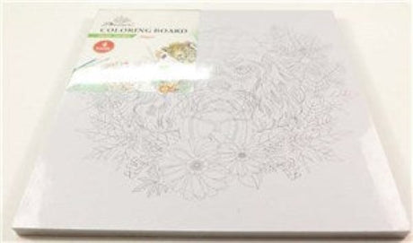 High-quality 100gsm colouring boards in a 4 pack, featuring enchanting secret garden designs for all ages.