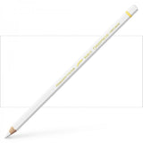 Caran d'Ache Pablo White Artist Pencils in 3-pack, featuring vibrant colors and high quality for precise, clean color drawings.