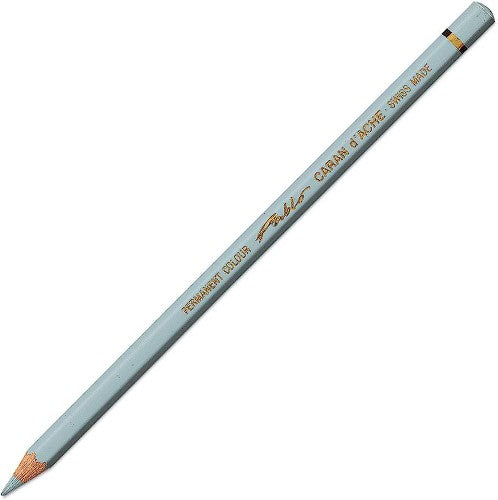 Caran d'Ache Pablo Steel Grey artist pencils, 3-pack, featuring high-quality, lightfast leads for vibrant, precise drawings.