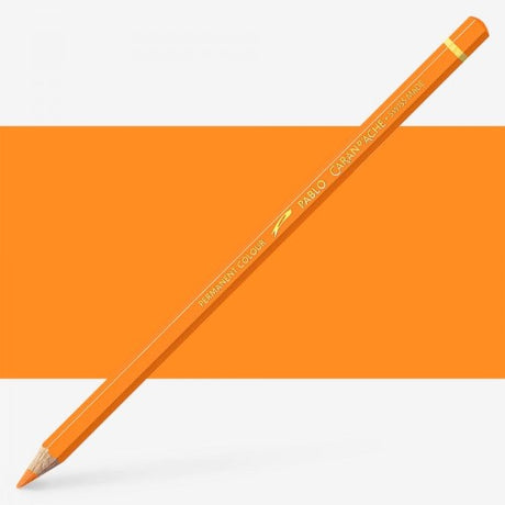 Caran d'Ache Pablo Golden Yellow artist pencils with vibrant color, precision leads, and eco-friendly design for creative expression.