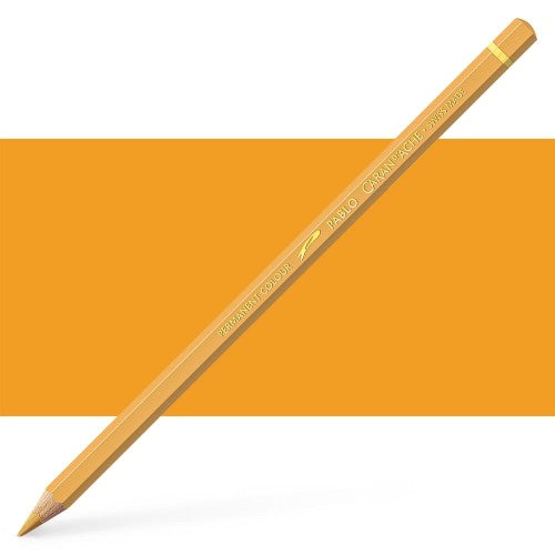 Caran d'Ache Pablo Light Ochre artist pencils (3-pack) offer vibrant colors, high opacity, and superior lightfastness for diverse art styles.