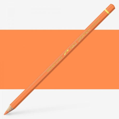 Caran d'Ache Pablo Apricot Artist Pencils (3) showcase vibrant colors with superior opacity, ideal for realistic artwork on various surfaces.