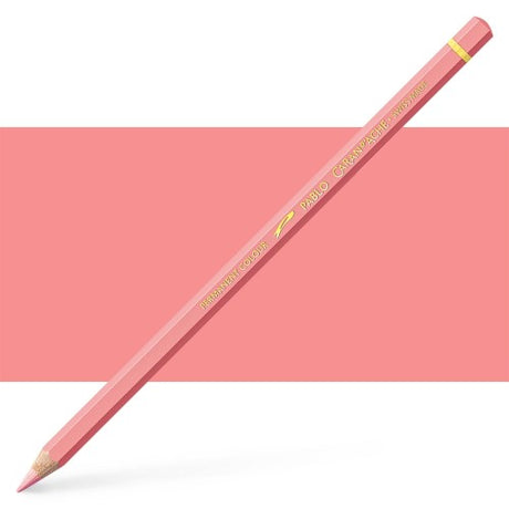 Premium Caran d'Ache Pablo Salmon Pink artist pencils, featuring vibrant color, exceptional coverage, and eco-friendly Swiss craftsmanship.